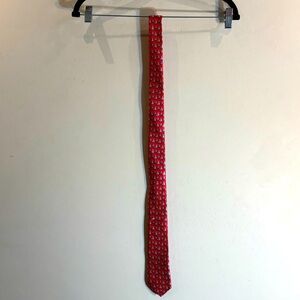 VINEYARD VINES Sail Boat Red Patterned Tie